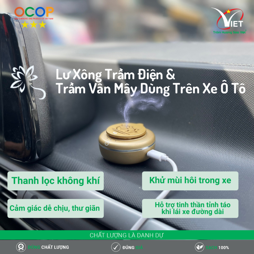 Electric Incense Burner & Rattan Incense Burner for Car Use – Experience a Classy Relaxing Scent Giá 960,000 Đồng*Miễn phí vận chuyển