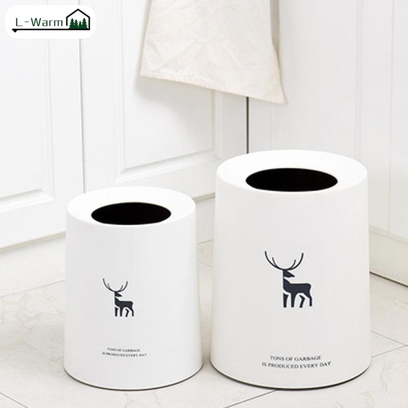 Double-Layered Japanese-Style Paper Trash Can - Lidless Office Desktop Bin for Home Harga 40 Ringgit*Penghantaran Percuma