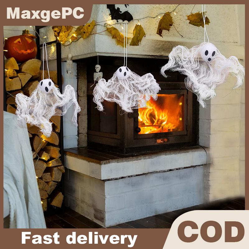 MaxgePC 6 12 24ชิ้นแบนเนอร์ผีฮาโลวีนตกแต่งแขวนเสาผีน่าขนลุกสำหรับตกแต่งงานปาร์ตี้ฮาโลวีน ราคา 167 บาท*ส่งฟรี