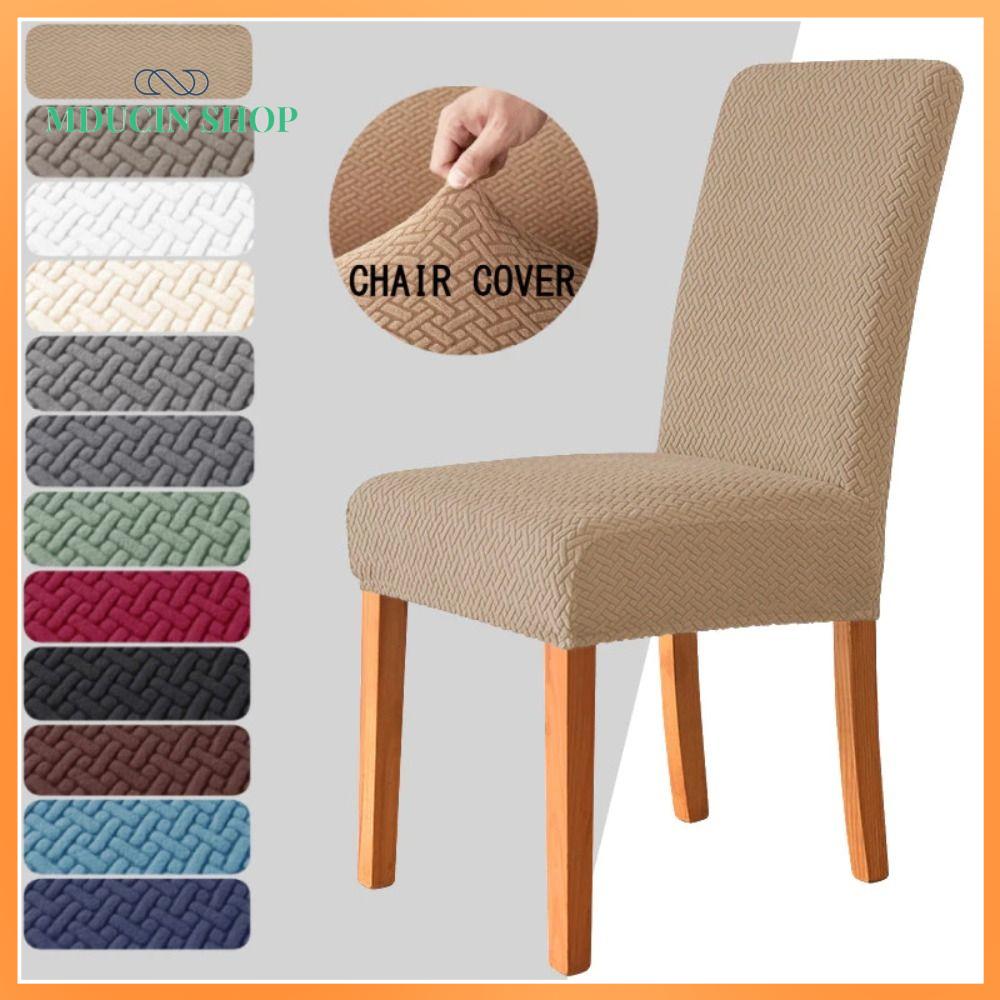 MDUCIN SHOP Hình chữ T Áo ghế Jacquard Chống bụi Đàn hồi Ghế ngồi  Phổ quát Bọc ghế bảo vệ cho Ghế không tay cao 47-60cm