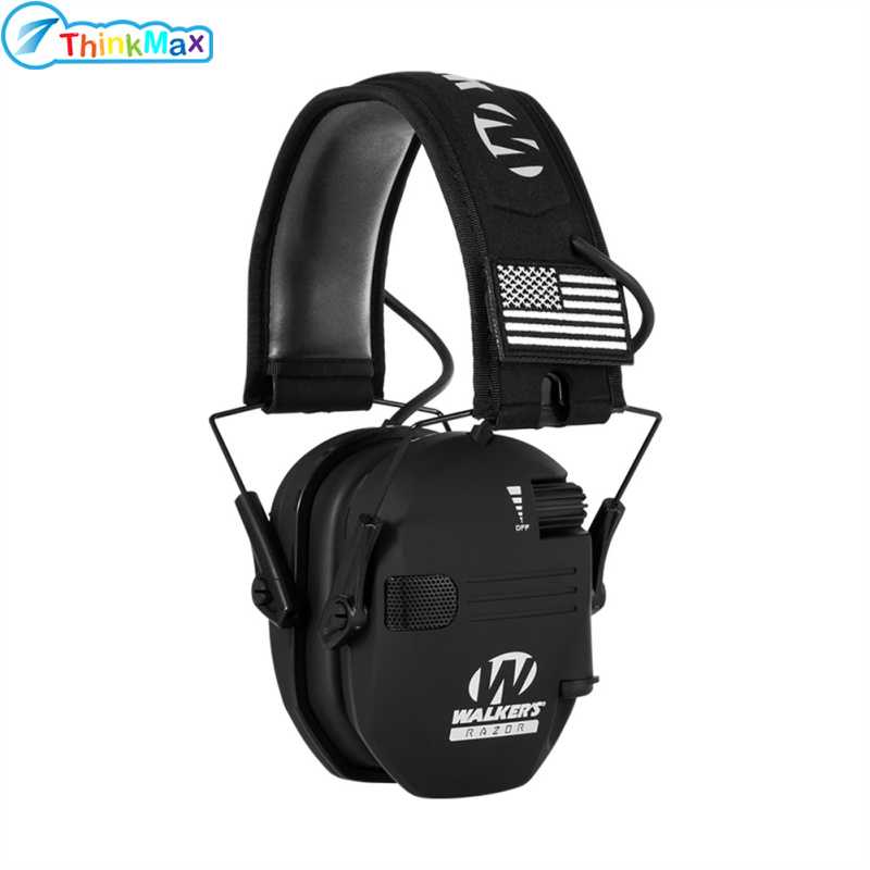 Electronic Ear Protection Earmuffs Noise Reduction Ultra-thin Hearing Protector Muffs NRR 23dB For Training Range ราคา 629 บาท*ส่งฟรี