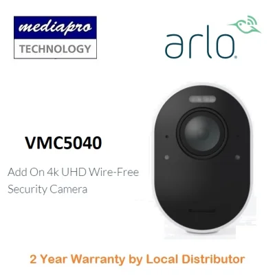 Arlo VMC5040 4K UHD Wire-Free Security Add-on Camera - 2 Year Local Distributor Warranty