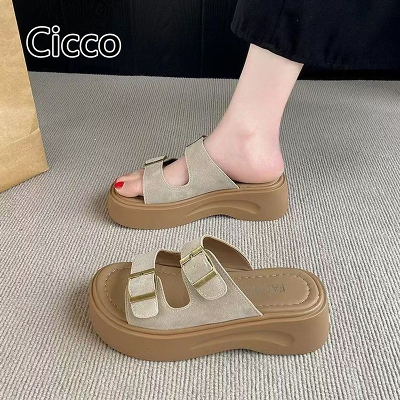 Cicco dép đế dày thời trang cho phụ nữ, hoàn hảo cho các chuyến đi trang phục mùa hè và bãi biển