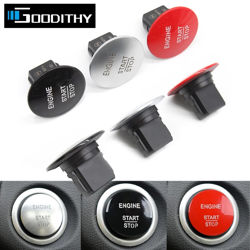 Universal Car Keyless Go Start Stop Push Button Engine Ignition Switch For Mercedes Benz W164 W205 W