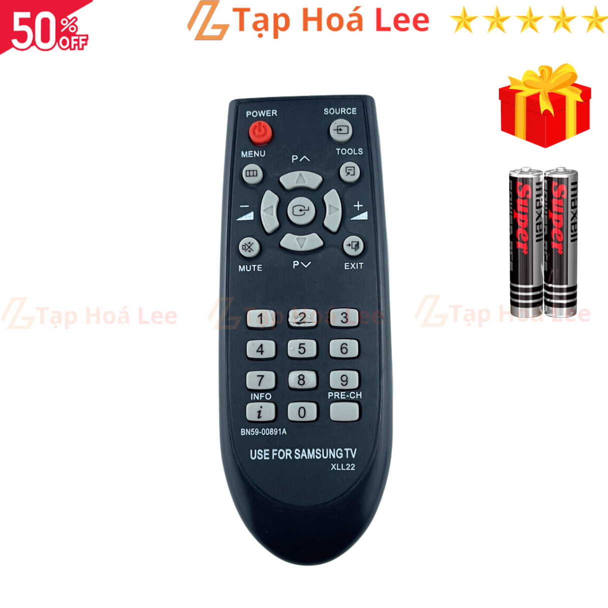 Remote điều khiển tivi Samsung Mã 03 BN59-00891A điều khiển TV Samung đời cũ - Tặng kèm pin - Tạp Hó