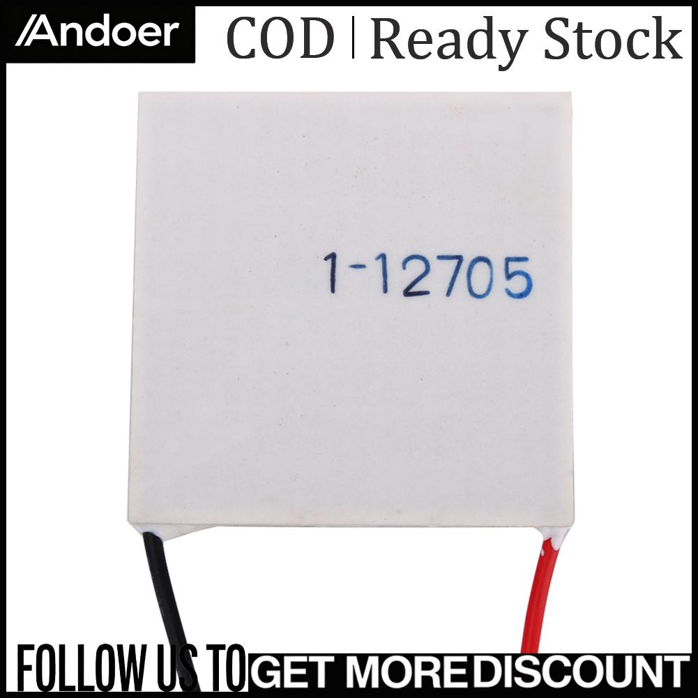 Andoer อุปกรณ์ทำความเย็นฮีทซิงค์เทอร์โมอิเล็กทริกคูลเลอร์ Peltier Plate 12705 12V 5A Elemente Module ราคา 134 บาท*ส่งฟรี