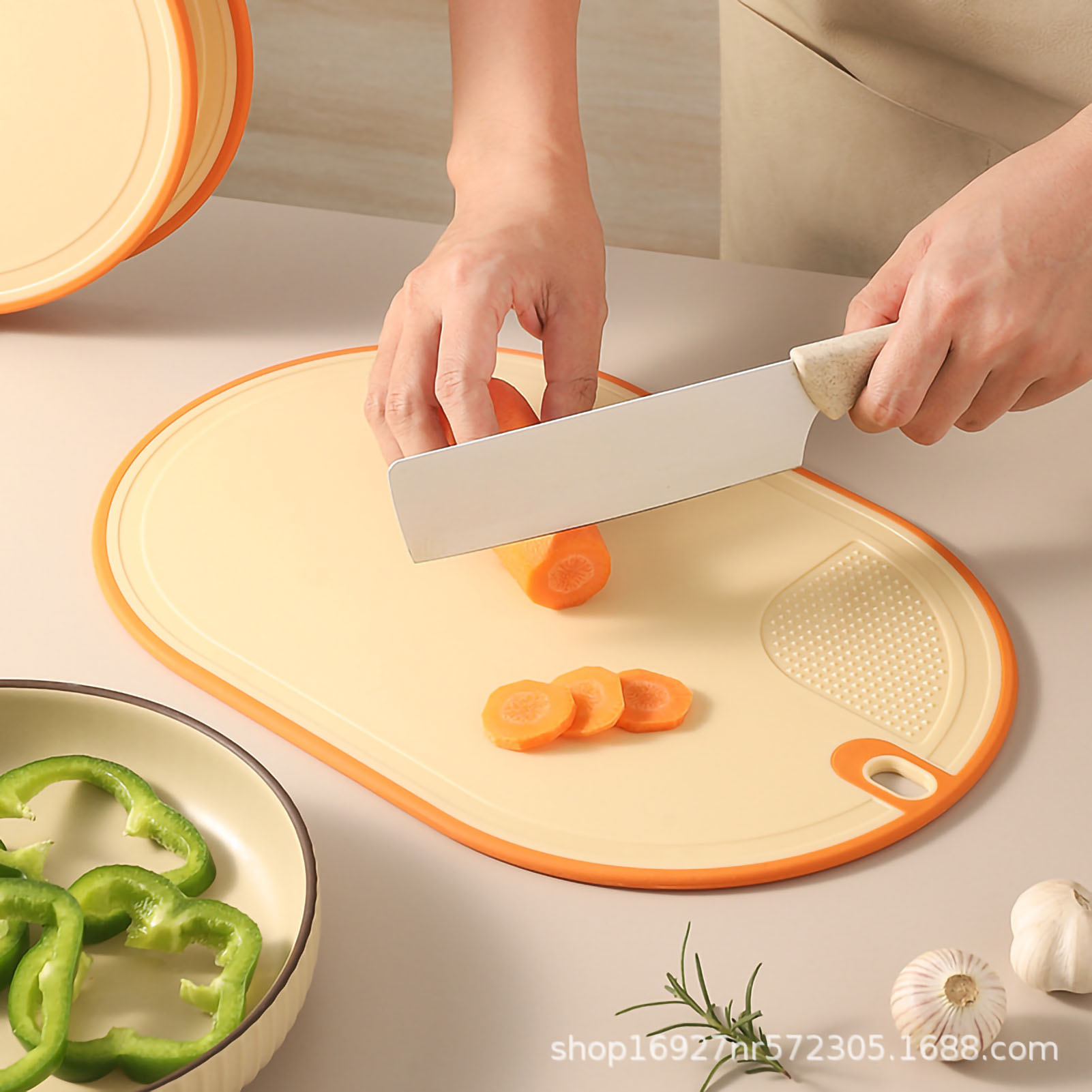Plastic Chopping Board Set Cutting Board Set with Holder 4PCS Board Kitchen  - China Index Cutting Board and Chopping Board price