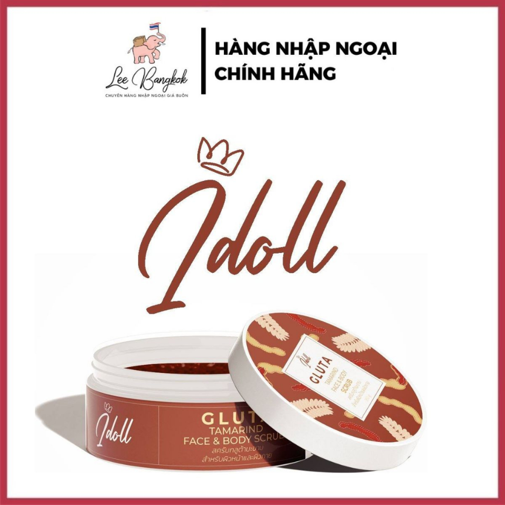 Tẩy Da, Tẩy Tế Bào Chết Chiết Xuất Trái Me Hàng Thái Lan IDOLL Tamarind FACE & BODY 250gr - Leebangkok