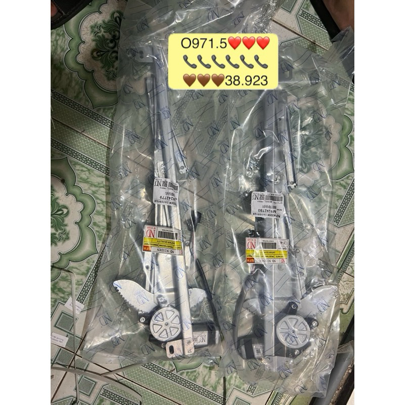 2 Compa + motor lên xuống kính cửa trước Mitsubishi Jolie ME242779 MR242780 cao cấp