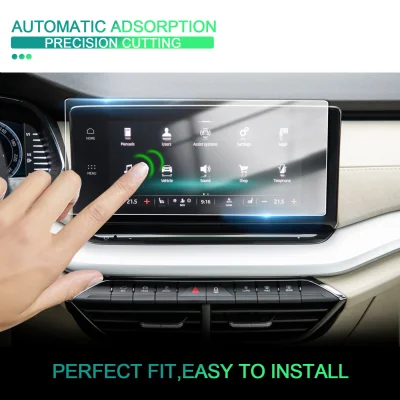 RUIYA For Octavia Mk4 2020 10 Inch Car Navigation Touch Display Screen Protector Auto Interior Accessories Tempered Glass Film
