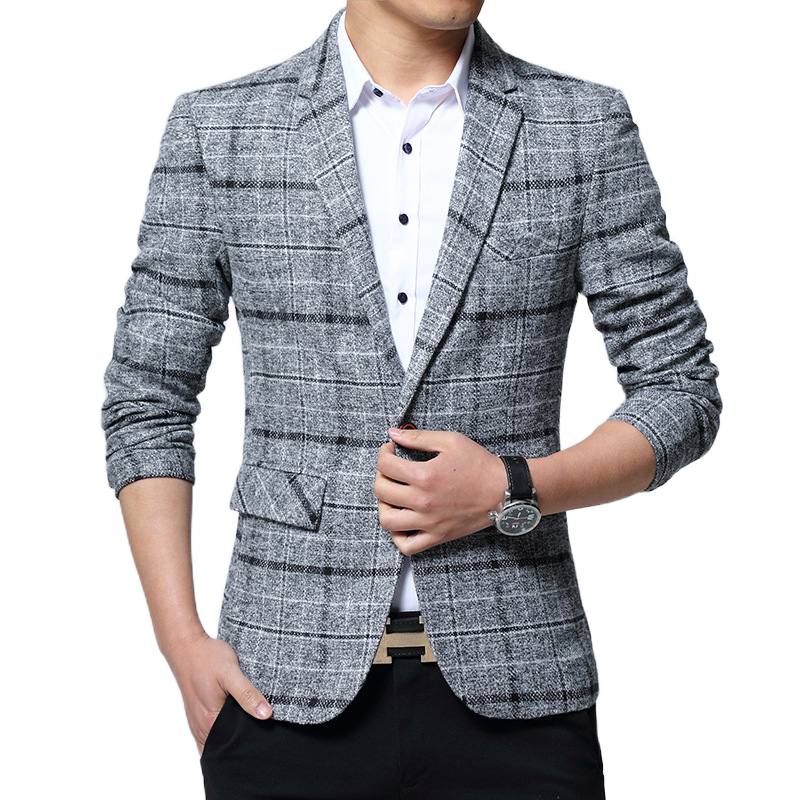 Áo Blazer Nam 2022 Áo Blazer Dáng Ôm Cho Nam Áo Blazer Công Sở Trang Trọng Áo Khoác Vest Đám Cưới Cho Nam Áo Khoác Blazer Nam Kẻ Sọc Thời Trang 003#L0126