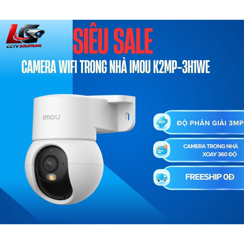 Camera Wifi IMOU Ranger Mini K2MP 3MP/5MP | Tích Hợp Chân Đế I Quay Quét 360 Độ | Phát Hiện Người