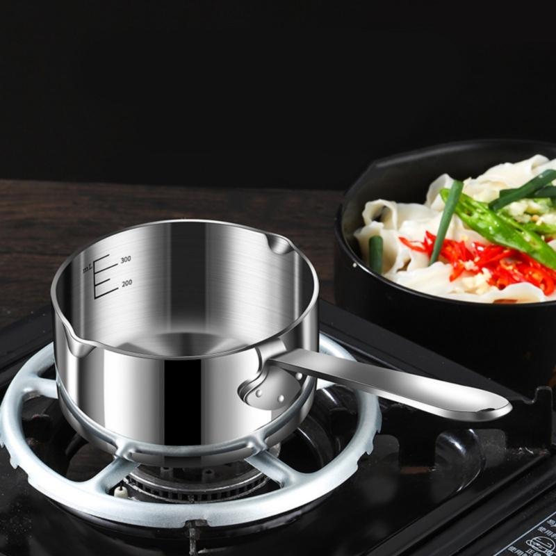Cao cấp nonrust thép bơ chảo với tay cầm thoải mái để kiểm soát nhiệt độ chính xác và bền nấu ăn trong nhà bếp nhỏ gọn