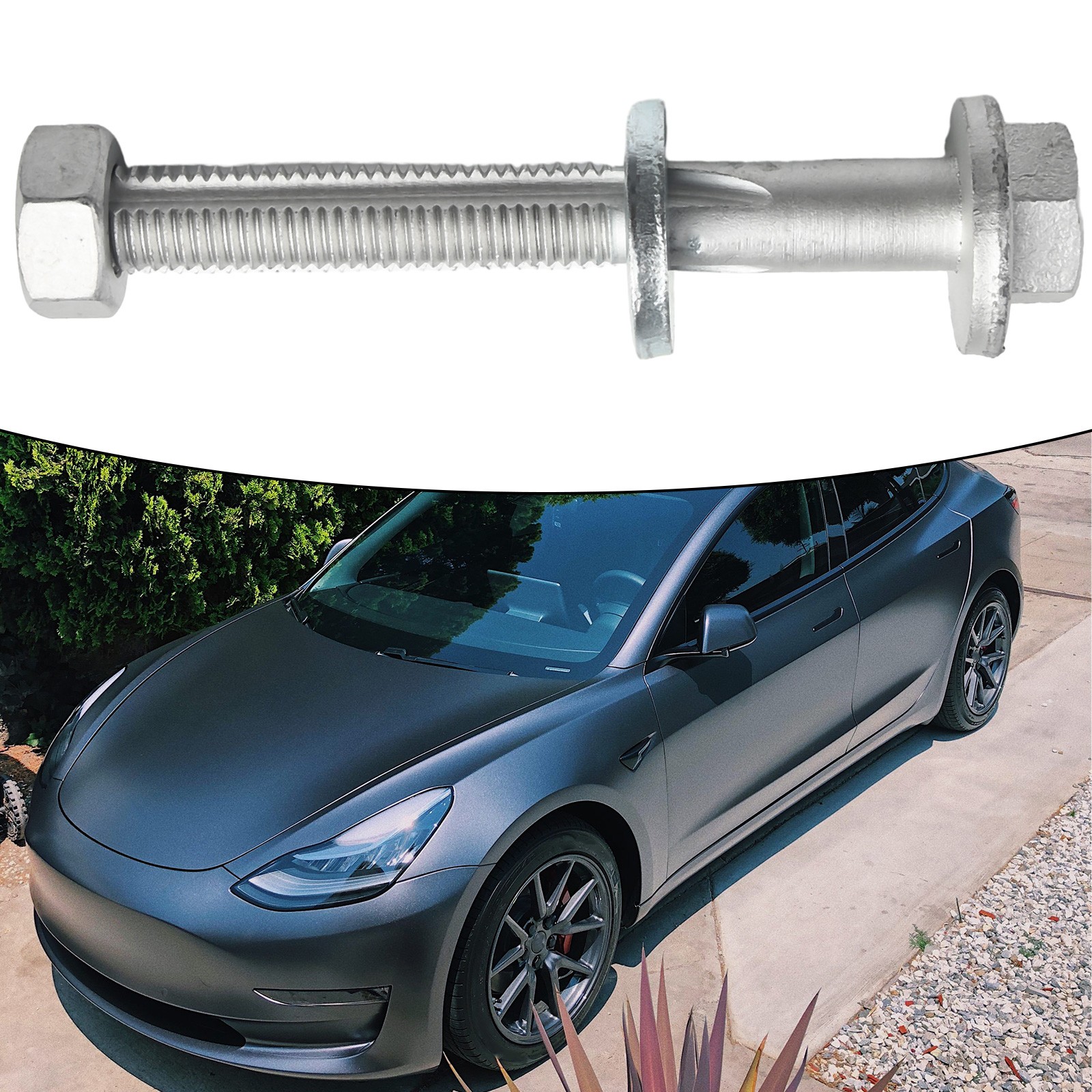 Mileauto chỉnh Bolt 2007106 cho Tesla mô hình S x phía trước cánh tay đòn dưới thay thế OE 1027351-00-c Đen ABS trực tiếp phù hợp với ô tô phần cứng Giao hàng nhanh