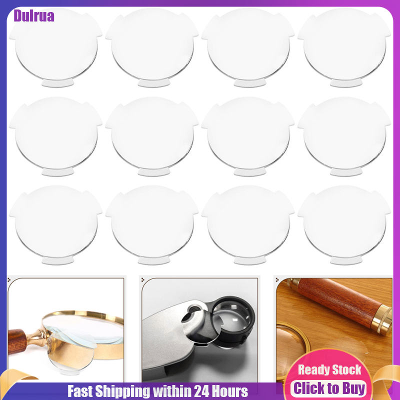 Dulrua 30 chiếc ống kính VR Ống kính chặn ánh hai mặt lồi Vật tư kính 3D VR Ống kính lồi tròn Kính VR Phần ống kính lồi Ống kính di động Kính VR Ống kính nhựa