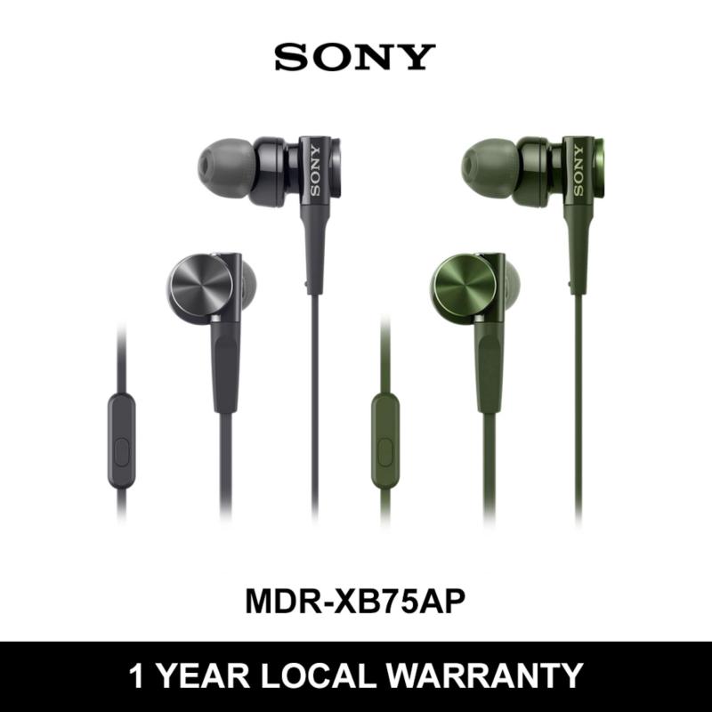 Sony Mdr Xb75ap Extra Bass In Ear Headphone Singapore