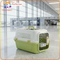 Perfeclan Sturdy Hard-Shell Pet Carrier Ventilated Pet Travel Carrier Portable Dog Crate Secure for Cats and Dogs Vet Visits Car Rides