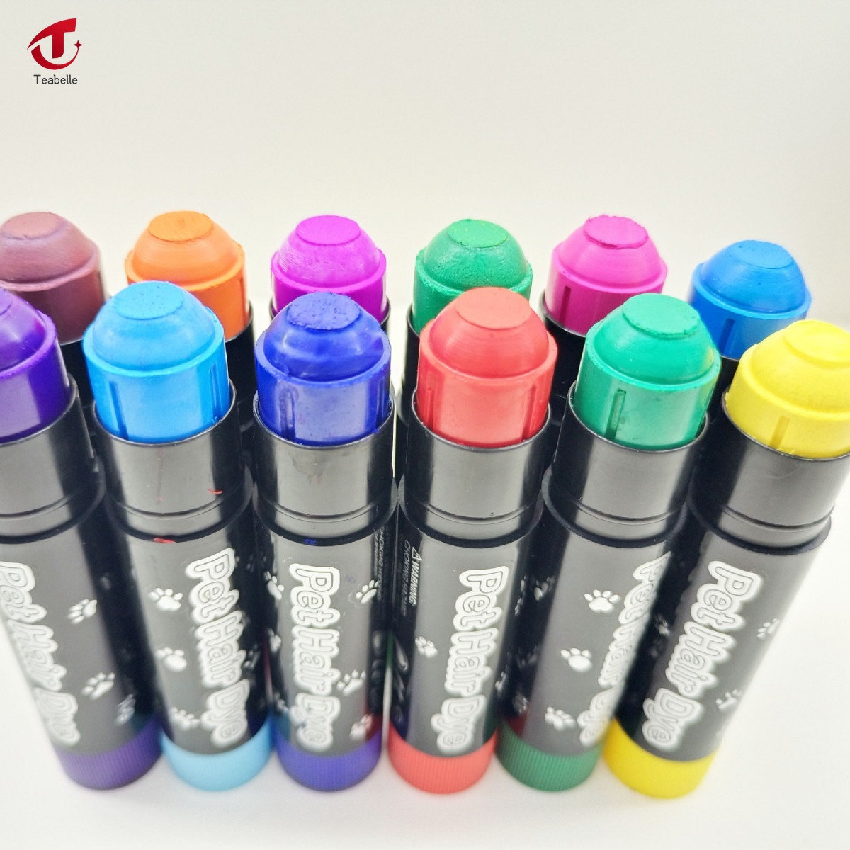 [低价清仓]Teabelle 1 PC Pet Cụ Thuốc nhuộm tóc Stick, Dễ Dàng Để Làm Sạch, tóc nhiều màu Thuốc nhuộm tóc Dán, lông chó thuốc nhuộm tóc, Động Vật Đánh Dấu Crayon