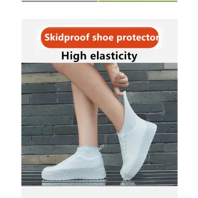 *SG seller* Silicone Waterproof Shoe Cover Shoe protector Non-Slip Rain Boots Set Reusable Rain Boots Accessories Travel Outdoor shoes cover