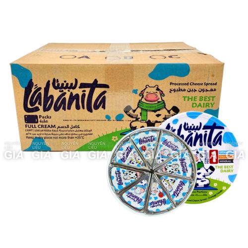 [THÙNG 24 HỘP] Phô mai Ai Cập Labanita hộp 16 miếng 240g