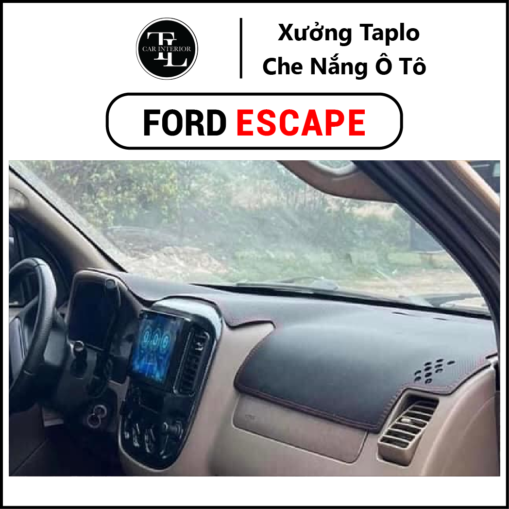 Ford Escape Car Dashboard Mats Are Made of Carbon Leather, Sheepskin Velvet, with a Thick 3-Layer Anti-Slip Base, 12-Month Warranty Giá 464,100 Đồng*Miễn phí vận chuyển
