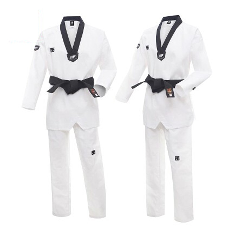 New Taekwondo Quần Áo Trẻ Em K K Karate Phù Hợp Với Võ Thuật Đào Tạo Bộ Kung Fu Đồng Phục Cho Phụ Nữ màu trắng dành cho nam Vành Đai