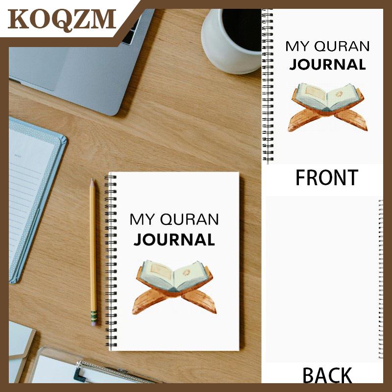 KOQZM Kế hoạch Tạp Chí quran với trích dẫn đầy cảm hứng và danh sách cầu nguyện máy tính xách tay xoắn ốc cho người mới bắt đầu hoàn hảo cho ramadan và EID phát triển tâm linh