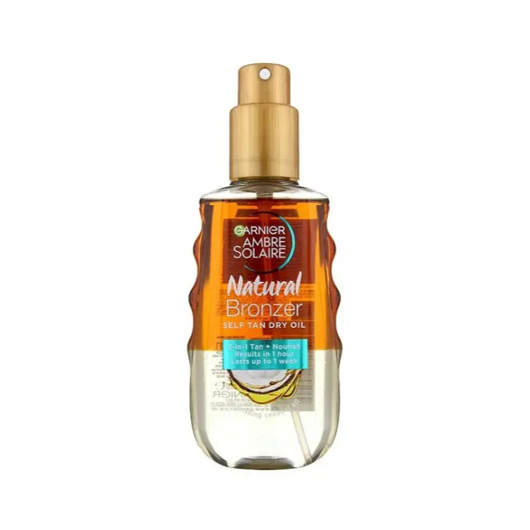 Dầu dưỡng ẩm nâu da Garnier Ambre Solaire natural bronzer self tan dry oil - SẢN PHẨM RẤT ĐƯỢC ƯA CHUỘNG TRÊN THỊ TRƯỜNG KHÁCH YÊU TRẢI NGHIỆM THỬ NHÉ SẢN PHẨM TỐT CHẤT LƯỢNG CAO