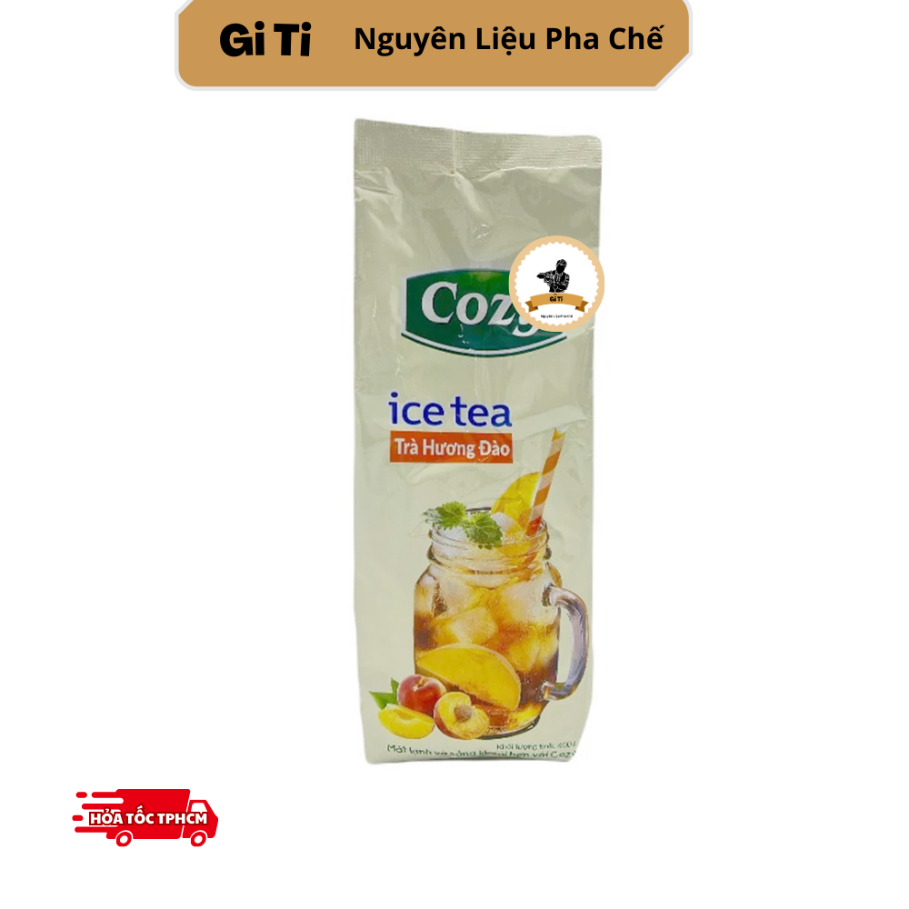 Cozy trà đào hoà tan gói 400gr/ cozy ice tea