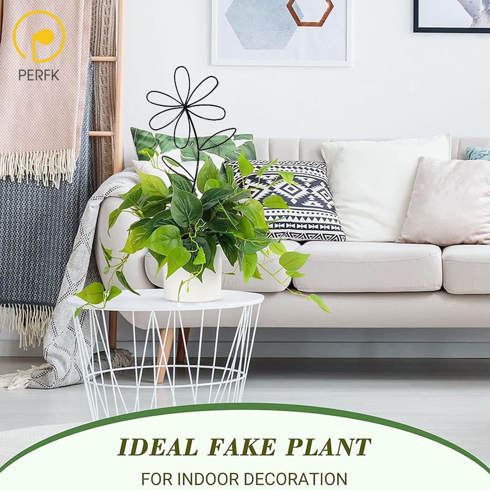 Perfk Plant Trellis Plant Climber Support Flower Shape Houseplant Accessories Stylish Iron Wire Potted Plant Support for Vines - ยี่ห้อ Perfk ราคา 64 บาท*ส่งฟรี