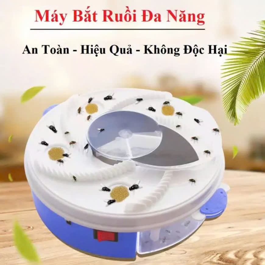 MÁY BẮT RUỒI MUỖI CÔN TRÙNG THÔNG MINH SỐ 1 NHẬT BẢN - MÁY BẮT RUỒI TỰ ĐỘNG XOAY 360 ĐỘ KO DÙNG HOÁ