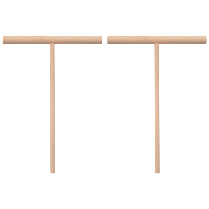 [ Store] ExclusivePractial T Shape Crepe Maker Pancake Batter Wooden Spreader Stick Home Kitchen Tool Kit DIY Use