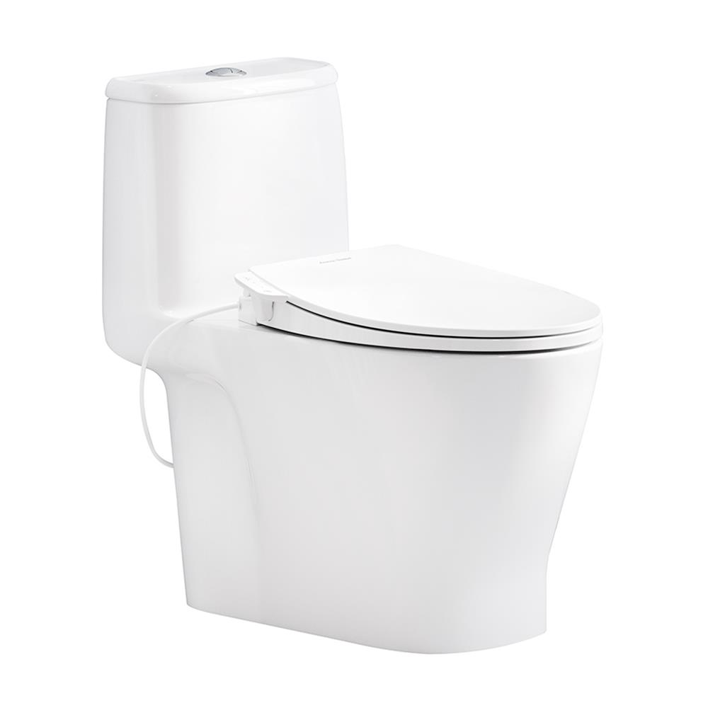 เครื่องมือช่างและอุปกรณ์ปรับปรุงบ้าน American Standard โฮมโปร สุขภัณฑ์ 1 ชิ้นพร้อมฝากึ่งอัตโนมัติ 2033Mb-Wt-0 3/4.5 ลิตร สีขาว ตราอเมริกันสแตนดาร์ด
