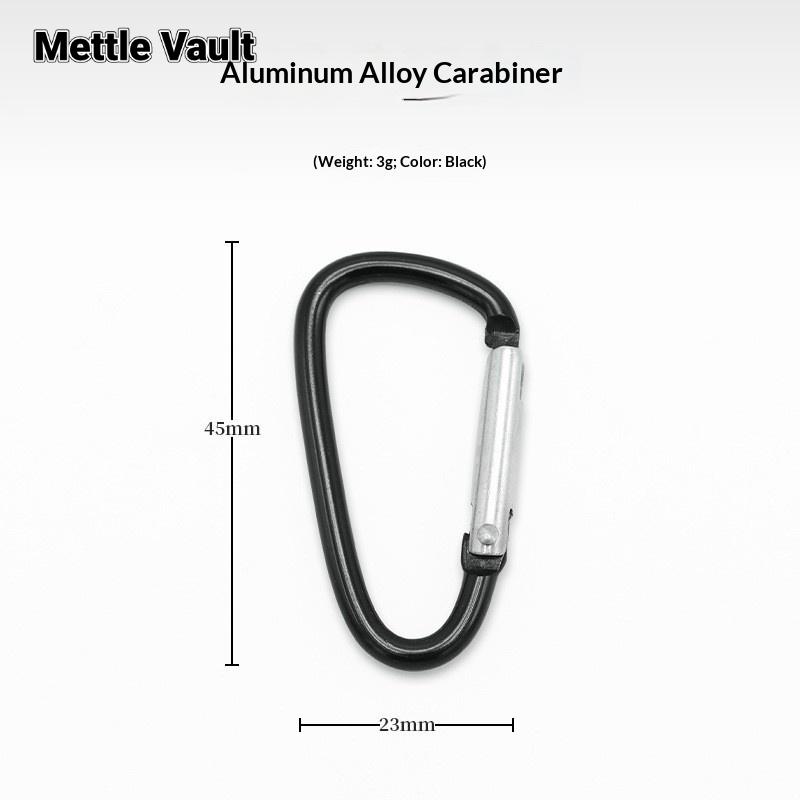 Mettle Vault Lightweight Aluminum D-Shaped Carabiner for Outdoor Activities, Camping, Hiking and Backpacking Gear ราคา 14 บาท*ส่งฟรี