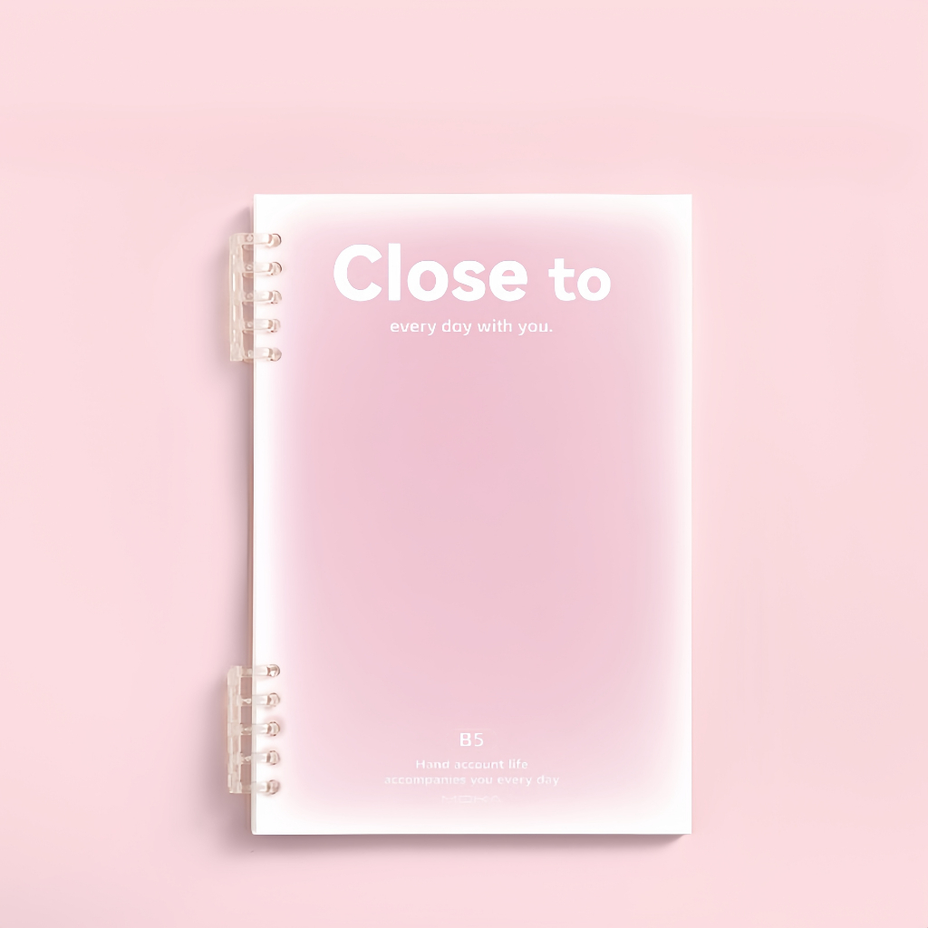 Buku A5 Buku Tulis Sekolah Lucu Aesthetic Notebook Aesthetic Lose Leaf Binder untuk Kantor Sekolah Kuliah