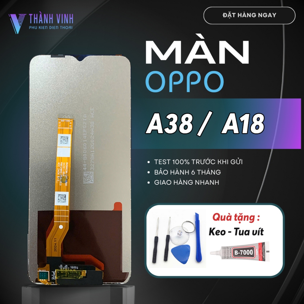Oppo A38 / A18 Phone Screen - High Quality, Comes with Specialized Adhesive & Repair Kit