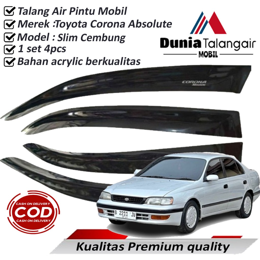 talang air mobil Toyota Corona Absolute THN 1990-1998 Premium Quality Harga  200,000 Ringgit*Penghantaran Percuma