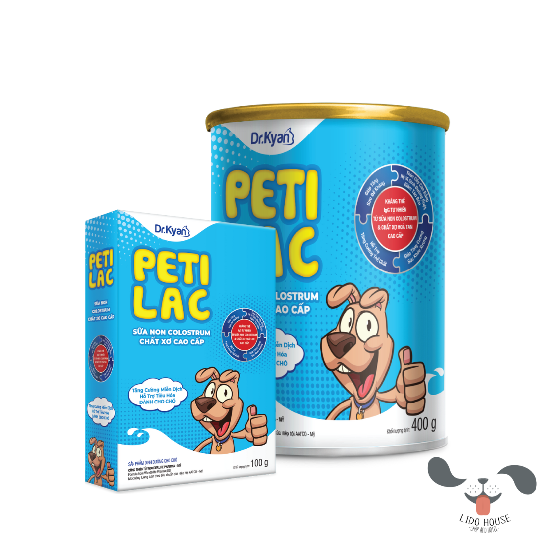 Sữa bột dinh dưỡng PETILAC Dr.Kyan - Bổ sung sữa non Colostrum & Chất xơ cao cấp cho chó – Lido House Shop & Hotel