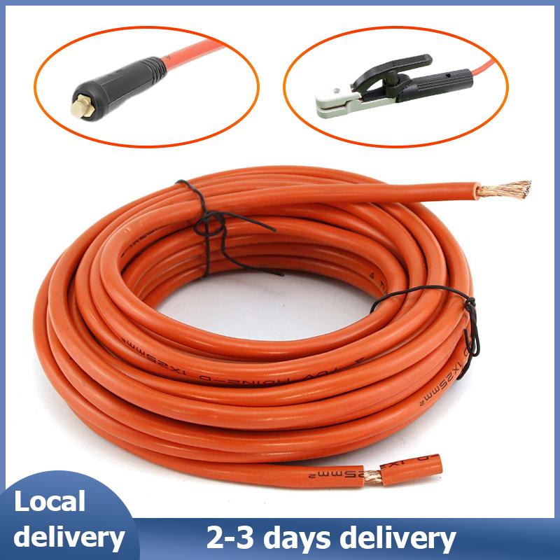 TBRBG Local Delivery Cáp hàn 300cm-10m ban đầu với giá đỡ điện cực và đầu nối cáp hàn phổ quát với máy hàn sắt đồng thau phụ kiện thay thế kẹp đất