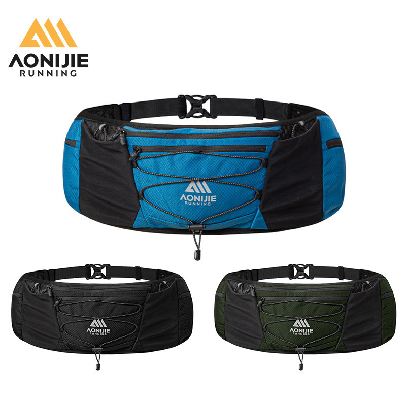 AONIJIE W8120 Unisex Marathon Jogging Cycling Running Hydration Belt Waist Bag Pouch Fanny Pack Can Hold 450ml Water Bottle