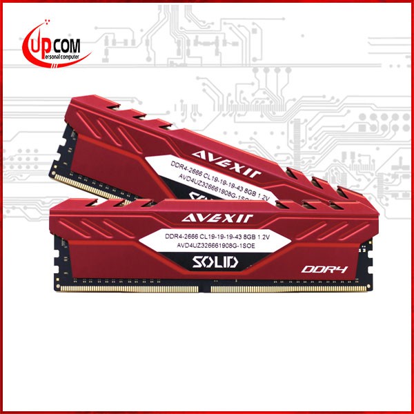 Ram Desktop AVEXIR 1SOE - SOLID RED AVD4UZ326661908G-1SOE 8GB 1x8GB DDR4