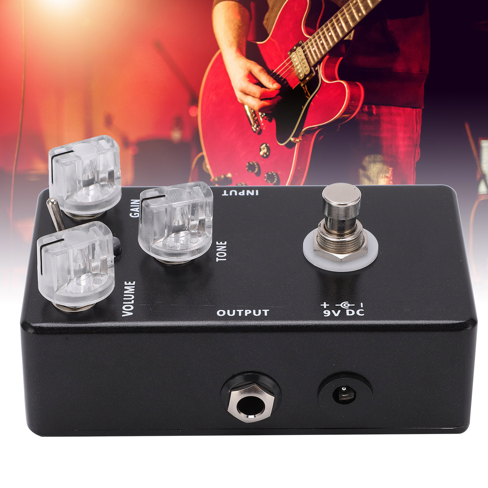 Đàn Guitar Bàn Đạp Tác Dụng Bàn Đạp Tác Dụng Đàn Guitar Đa Tác Dụng Kim Loại Cho Bass Điện Đen
