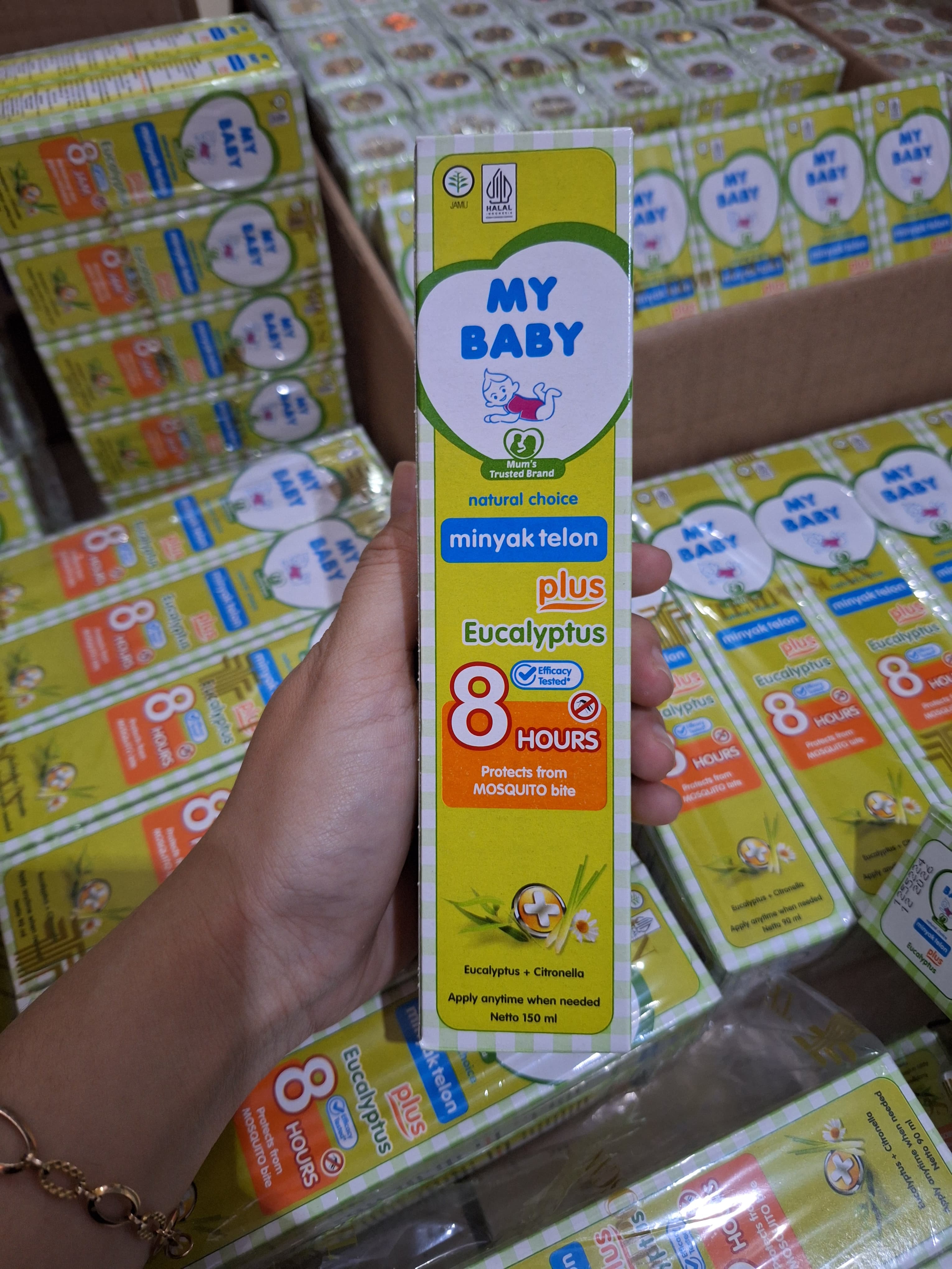 Minyak Telon Bayi My Baby Natural Choice Minyak Telon Plus Eucalyptus 8 Hours Protect from Mosquito Bite Harga 12,000 rupiah*Gratis Ongkir