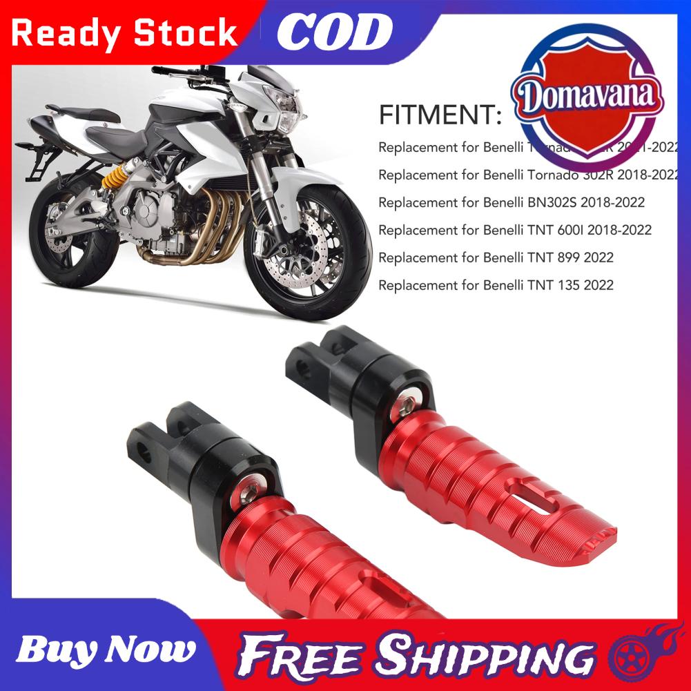 Domavana Aramox Front Foot Peg T6063 Thay thế hợp kim nhôm cho 252R và 302R và Bộ gác chân nhẹ cho người lái (Màu đỏ Giá 520,000 Đồng*Miễn phí vận chuyển