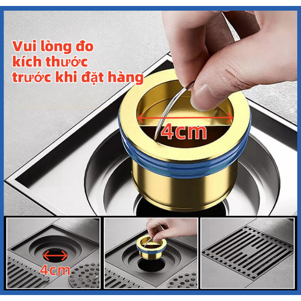 P PMC Nắp đậy cống thoát nước ngăn mùi, chống côn trùng bằng đồng, nắp chặn cống ngăn mùi van thoát nước 1 chiều - PK165/166