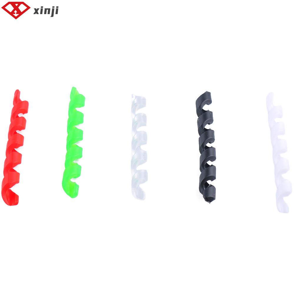 XINJI 5Pcs Chất lượng cao Bảo vệ khung Đạp xe Phanh sang số Xe đạp Bộ bảo vệ cáp xe đạp Đường ống tay áo