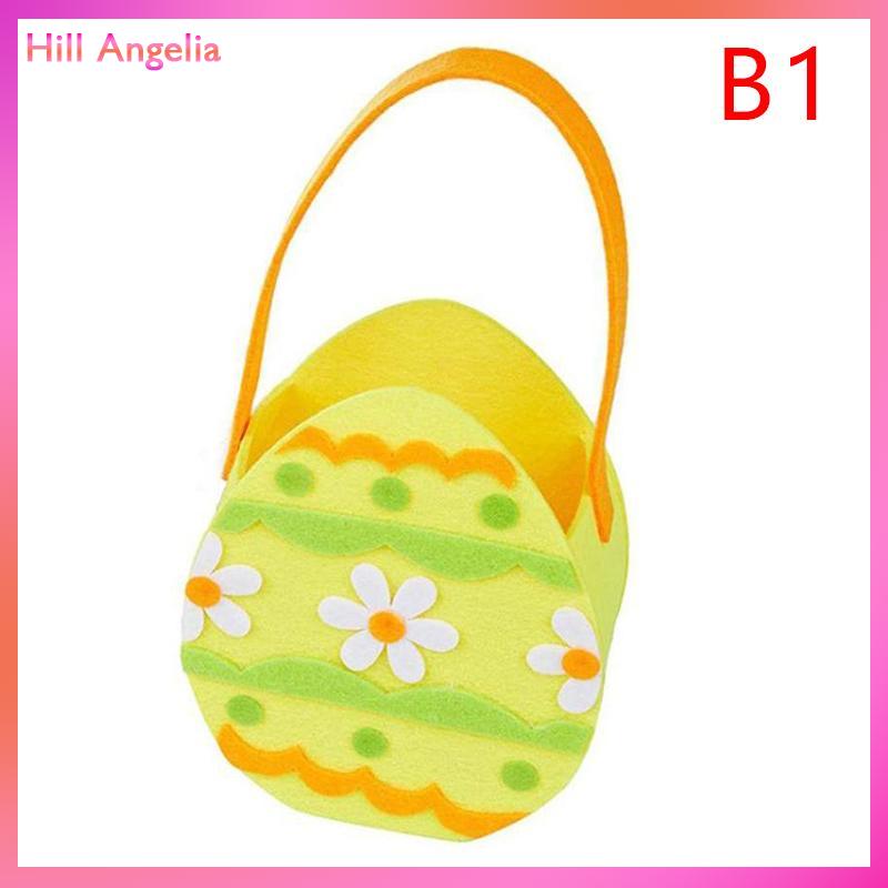[Hill Angelia] Túi tote hình kẹo, giỏ đựng bằng nỉ mềm, túi quà tặng lễ Phục Sinh, túi thỏ 3D dùng để tặng quà hoặc tổ chức trò chơi tìm trứng trong tiệc Phục Sinh - 6