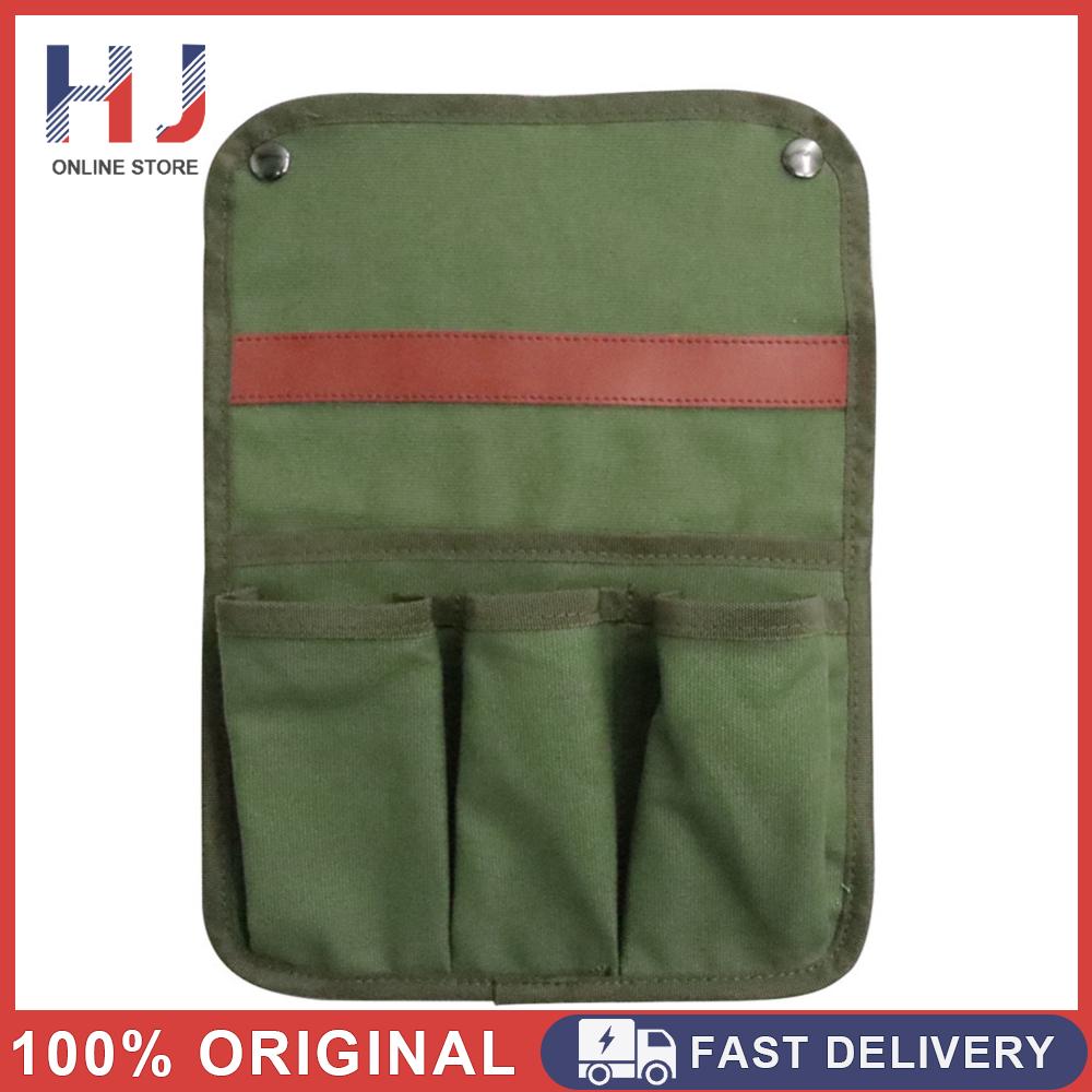 Armrest Pouch Bag Multiple Pockets Beach Chair Organizer Multifunctional Canvas Storage Bag for Camping Beach