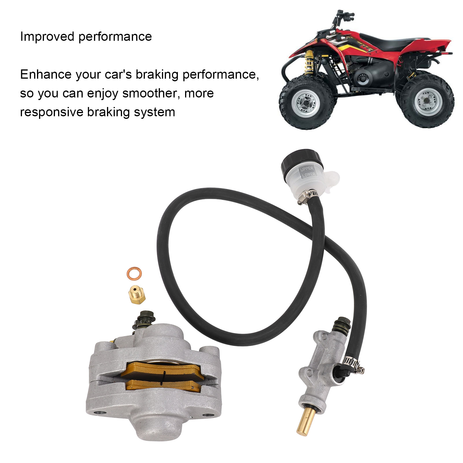 1910270 độ chính xác cao gồ ghề Bộ Kẹp Phanh sau và xi lanh chính Kit với má phanh cho Trail 250 400