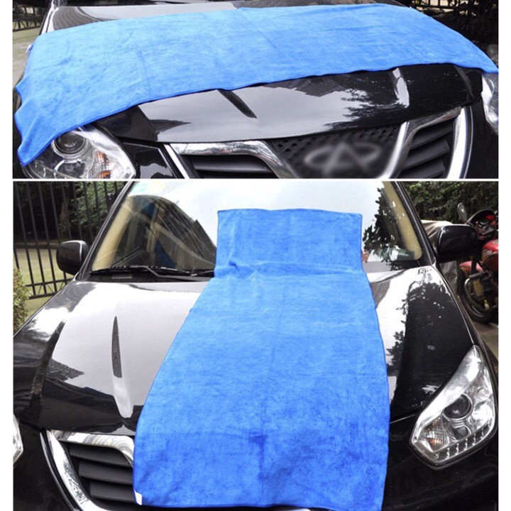 Khăn lau ô tô cỡ lớn - khăn lau xe ô tô chuyên dụng siêu thấm hút cực dày không nhổ lông 70cm x 140cm